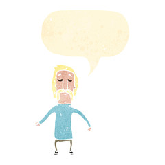 cartoon blond mustache man