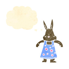 retro cartoon rabbit