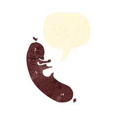 retro cartoon sausage