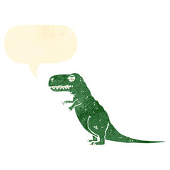 retro cartoon dinosaur