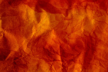 orang crumpled paper