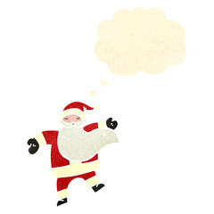 retro cartoon santa claus