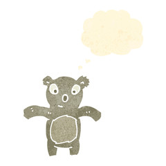retro cartoon koala
