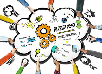 Diversity Hands Recruitment Search Opportunity Concept