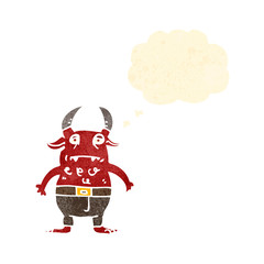 retro cartoon little devil