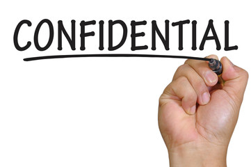 hand writing confidential
