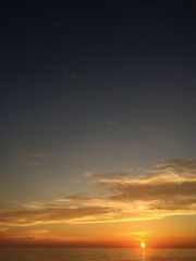 日本海に沈む夕陽