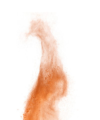 powder splash isolated on white background
