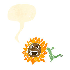 retro cartoon with speech bubble