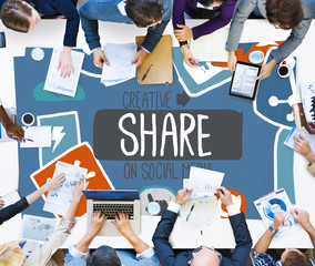 Creative Share Social Media Social Network Internet Online Conce