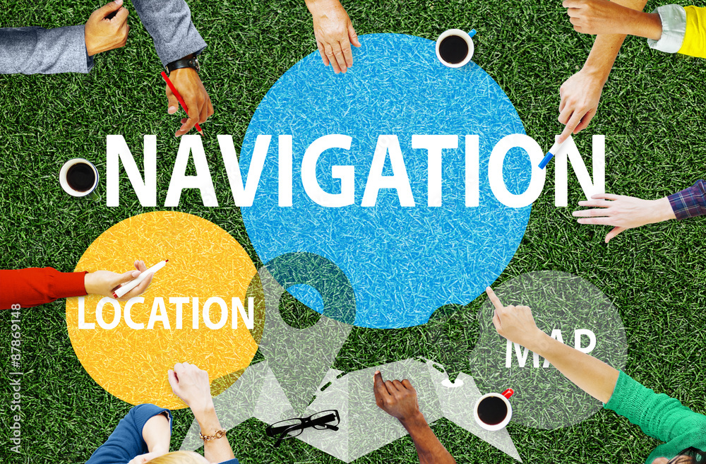 Canvas Prints navigation direction destination travel guide concept