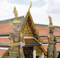 Fototapeta premium Wat Phra Kaew is a landmark of the Thailand. 