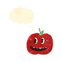 retro cartoon apple
