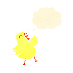 fluffy yellow chick cartoon