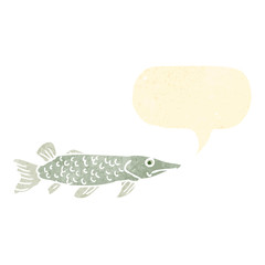retro cartoon fish