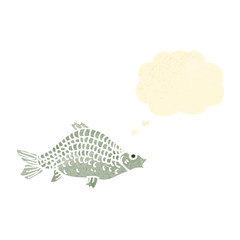 retro cartoon fish