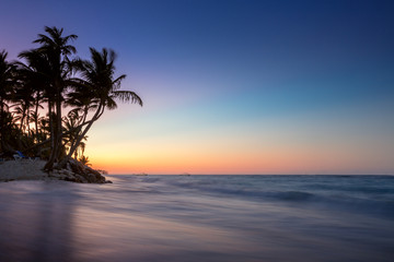 Sunrise on a tropical island