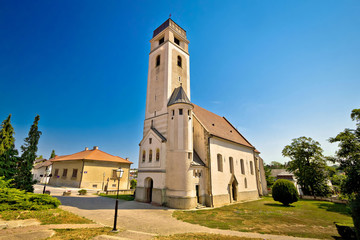 Fototapeta na wymiar Church of Holy cross in Krizevci