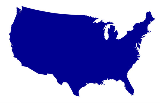 USA Map Silhouette