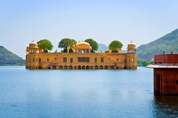 Jal Mahal (Water Palace), Jaipur, Rajasthan, India. 