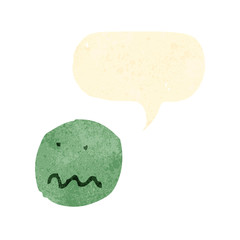 child's drawing of a nervous face