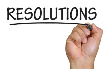 hand writing resolutions