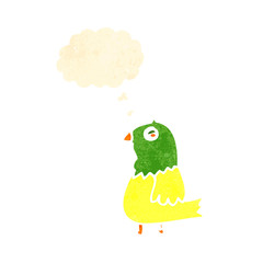 funny cartoon parrot