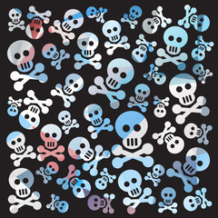 skull and bones pattern