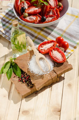 homemade preserves with sun-dried tomatoes