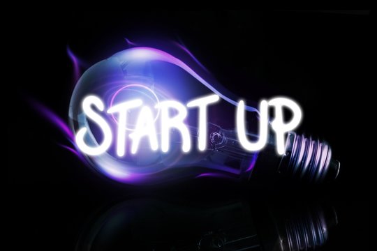 Composite image of start up