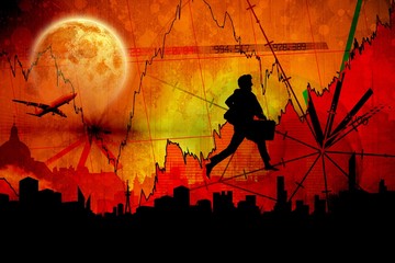 Composite image of full moon