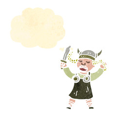 cartoon viking woman