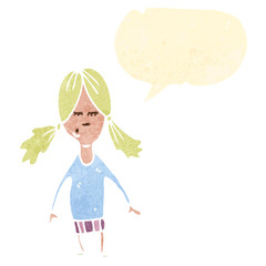 cartoon blond woman
