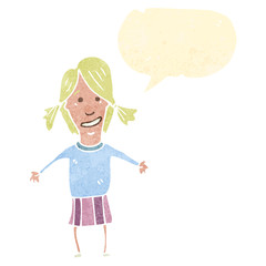 cartoon blond woman