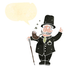 cartoon rich victorian gentleman