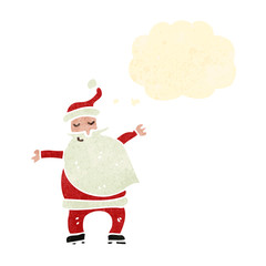 retro cartoon santa claus