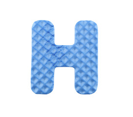 English letters isolated on white.