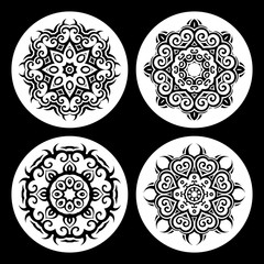 Mandala.Vintage pattern set. 