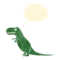 retro cartoon dinosaur
