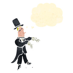 retro cartoon ballroom dancing man