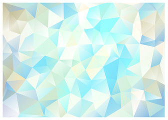 Fototapeta premium キュビズム背景_白とシアン