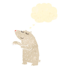 retro cartoon polar bear