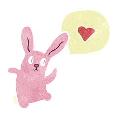 retro cartoon dancing rabbit