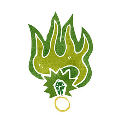 magic ring retro cartoon