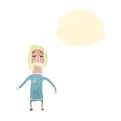retro cartoon mustache man