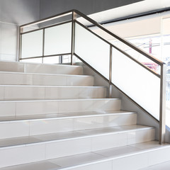 white stairs in modern office