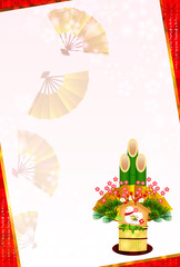 申　門松　年賀状