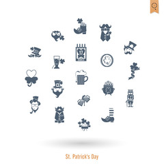 Saint Patricks Day Isolated Icon Set