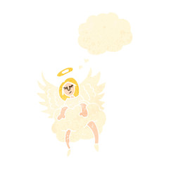 retro cartoon angel