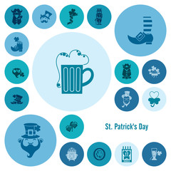 Saint Patricks Day Icon Set